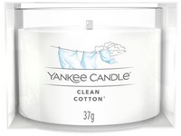 YANKEE CANDLE VOTIVNÍ SVÍČKA PLNĚNÁ VE SKLE CLEAN COTTON