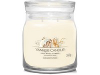 YANKEE CANDLE SOFT WOOL & AMBER SIGNATURE STŘEDNÍ