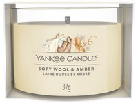 YANKEE CANDLE VOTIVNÍ SVÍČKA PLNĚNÁ VE SKLE SOFT WOOL & AMBER