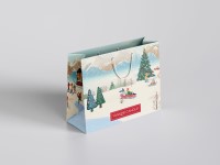 Taška Yankee candle 400x120x300mm zimní radovánky, barevná
